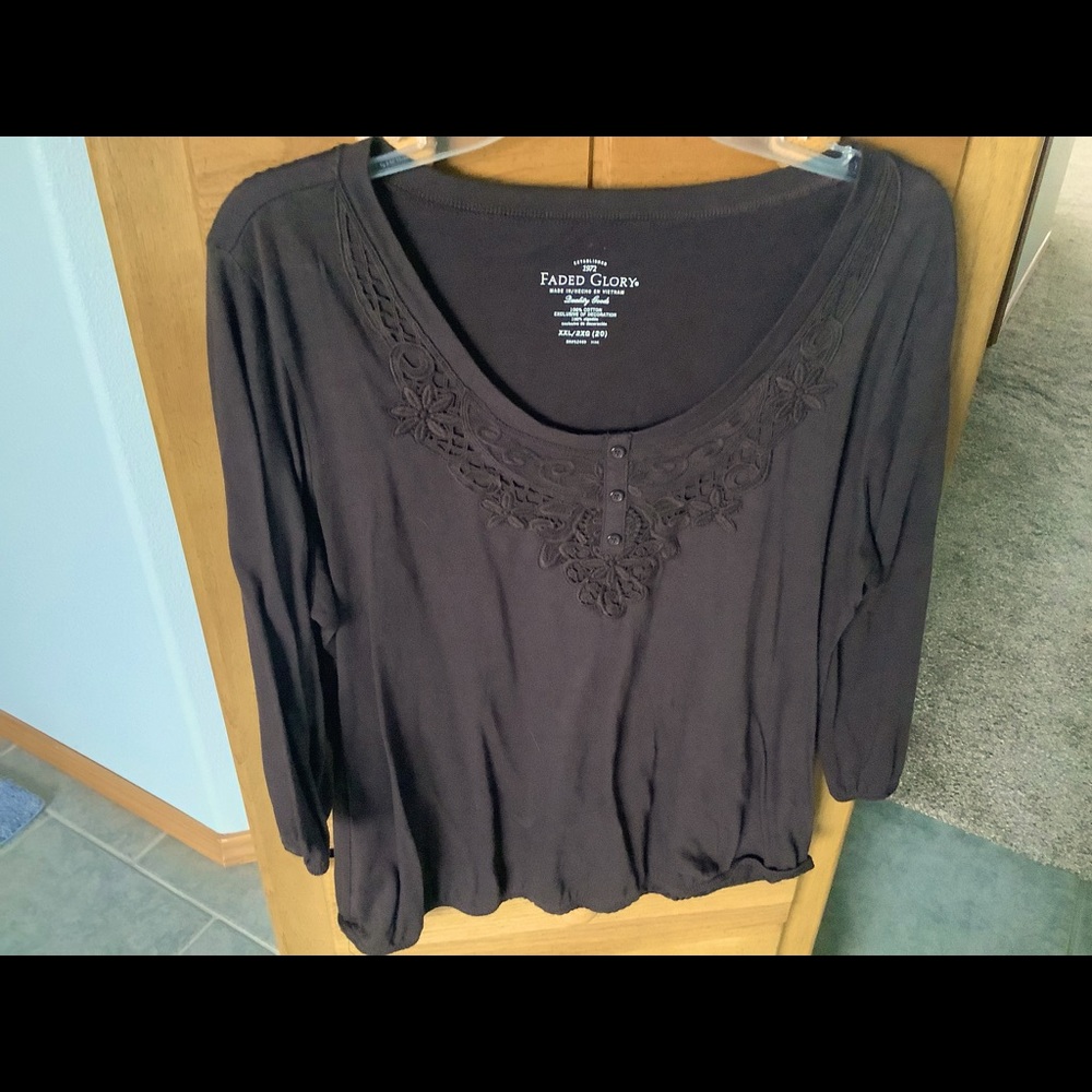 Faded Glory, Brown, long sleeve Top